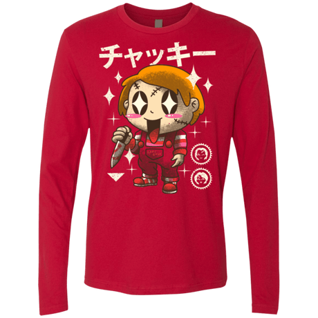 T-Shirts Red / Small Kawaii Doll Men's Premium Long Sleeve