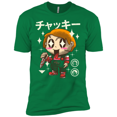 T-Shirts Kelly Green / X-Small Kawaii Doll Men's Premium T-Shirt