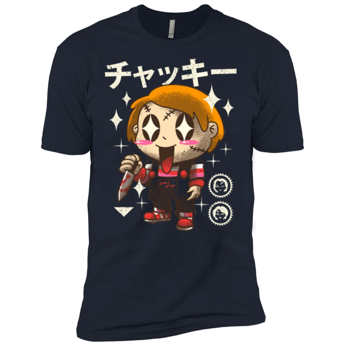 T-Shirts Midnight Navy / X-Small Kawaii Doll Men's Premium T-Shirt