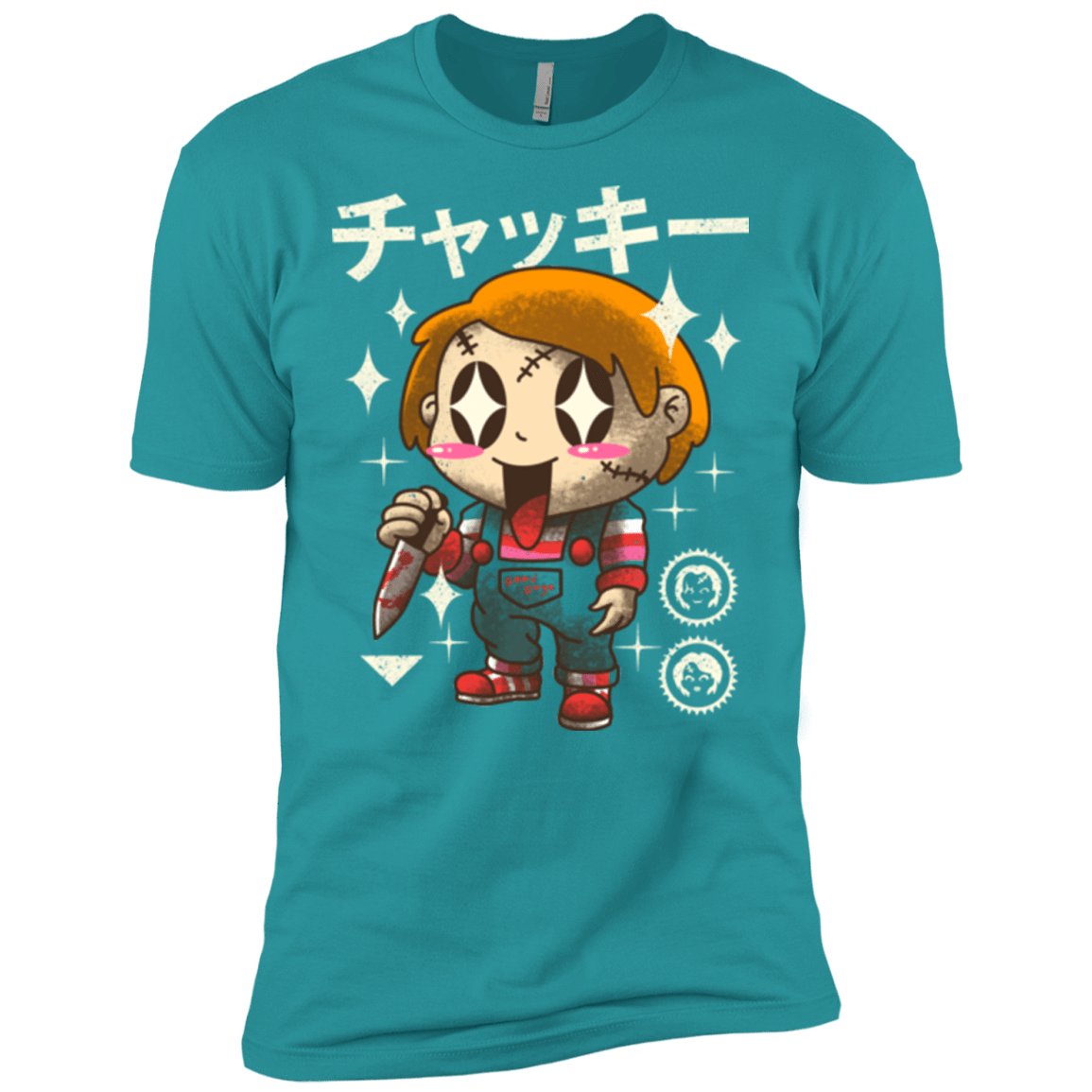 T-Shirts Tahiti Blue / X-Small Kawaii Doll Men's Premium T-Shirt