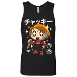 T-Shirts Black / Small Kawaii Doll Men's Premium Tank Top
