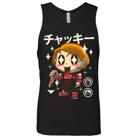 T-Shirts Black / Small Kawaii Doll Men's Premium Tank Top