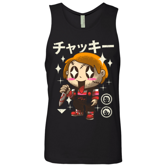 T-Shirts Black / Small Kawaii Doll Men's Premium Tank Top