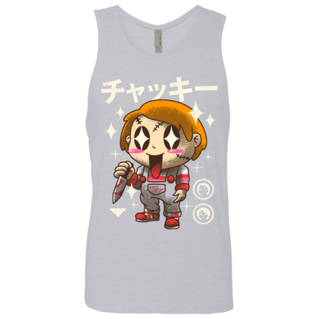 T-Shirts Heather Grey / Small Kawaii Doll Men's Premium Tank Top