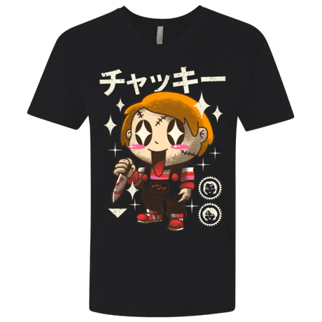 T-Shirts Black / X-Small Kawaii Doll Men's Premium V-Neck