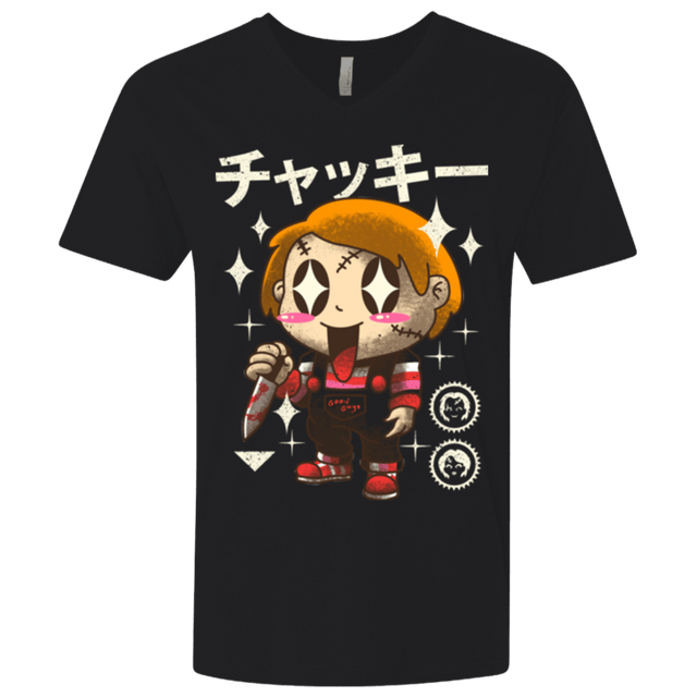 T-Shirts Black / X-Small Kawaii Doll Men's Premium V-Neck