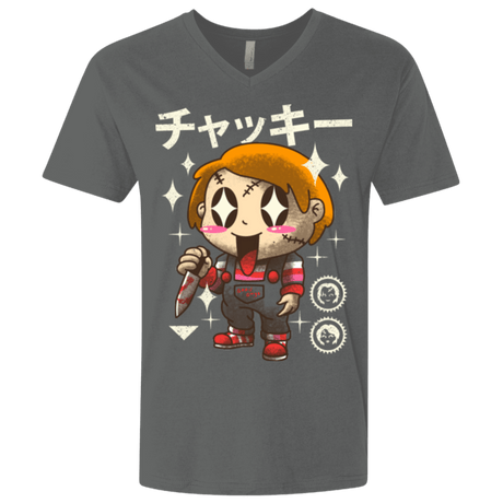 T-Shirts Heavy Metal / X-Small Kawaii Doll Men's Premium V-Neck