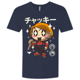 T-Shirts Midnight Navy / X-Small Kawaii Doll Men's Premium V-Neck