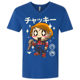 T-Shirts Royal / X-Small Kawaii Doll Men's Premium V-Neck