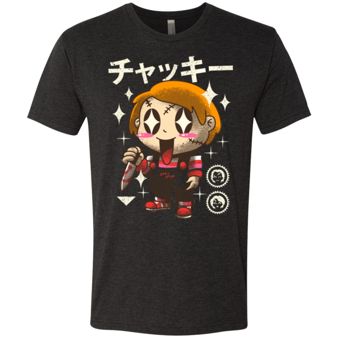 T-Shirts Vintage Black / Small Kawaii Doll Men's Triblend T-Shirt