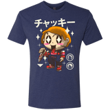 T-Shirts Vintage Navy / Small Kawaii Doll Men's Triblend T-Shirt
