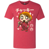 T-Shirts Vintage Red / Small Kawaii Doll Men's Triblend T-Shirt