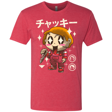 T-Shirts Vintage Red / Small Kawaii Doll Men's Triblend T-Shirt