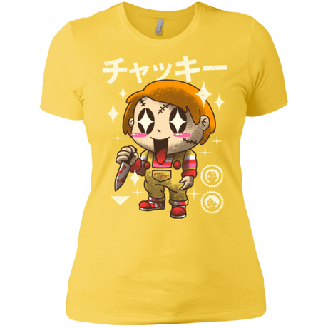 T-Shirts Vibrant Yellow / X-Small Kawaii Doll Women's Premium T-Shirt