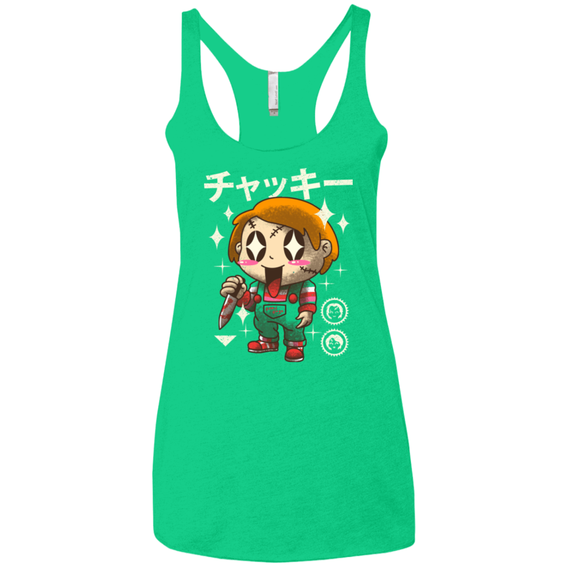T-Shirts Envy / X-Small Kawaii Doll Women's Triblend Racerback Tank
