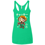 T-Shirts Envy / X-Small Kawaii Doll Women's Triblend Racerback Tank