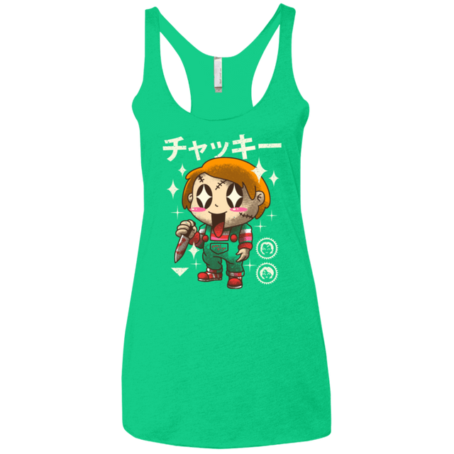 T-Shirts Envy / X-Small Kawaii Doll Women's Triblend Racerback Tank