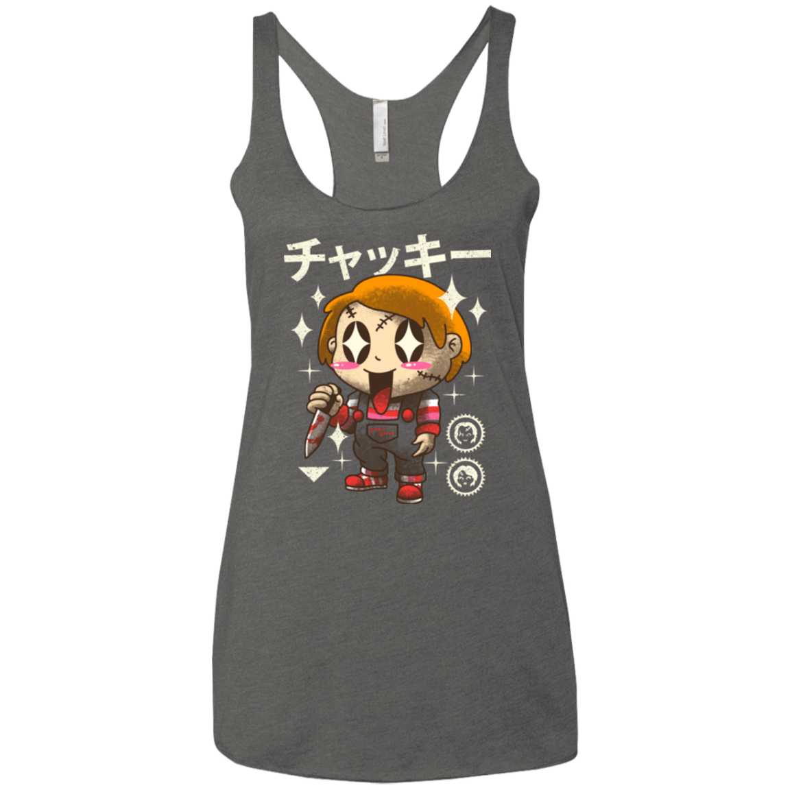 T-Shirts Premium Heather / X-Small Kawaii Doll Women's Triblend Racerback Tank