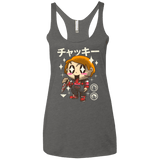 T-Shirts Premium Heather / X-Small Kawaii Doll Women's Triblend Racerback Tank