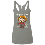 T-Shirts Venetian Grey / X-Small Kawaii Doll Women's Triblend Racerback Tank