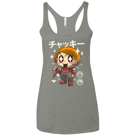 T-Shirts Venetian Grey / X-Small Kawaii Doll Women's Triblend Racerback Tank