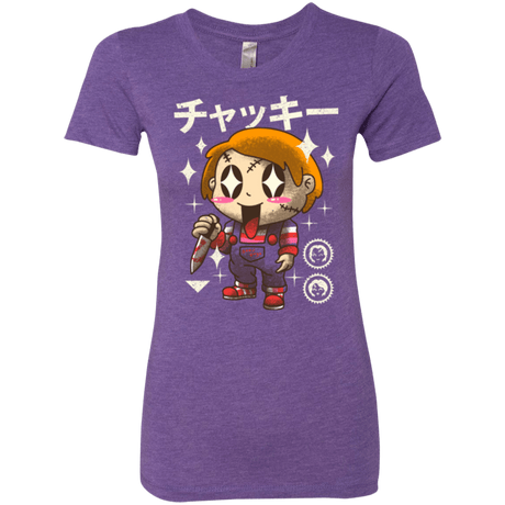 T-Shirts Purple Rush / Small Kawaii Doll Women's Triblend T-Shirt