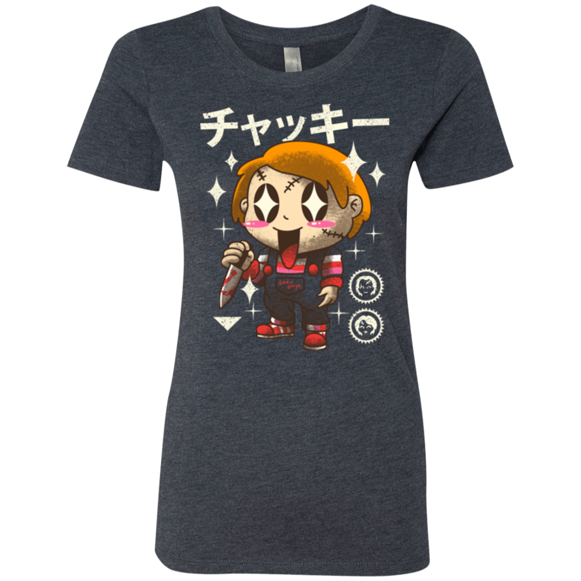 T-Shirts Vintage Navy / Small Kawaii Doll Women's Triblend T-Shirt