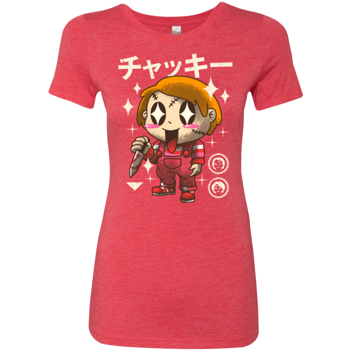 T-Shirts Vintage Red / Small Kawaii Doll Women's Triblend T-Shirt