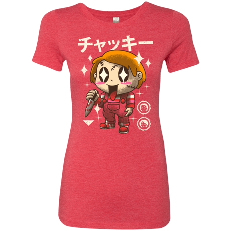 T-Shirts Vintage Red / Small Kawaii Doll Women's Triblend T-Shirt