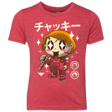 T-Shirts Vintage Red / YXS Kawaii Doll Youth Triblend T-Shirt