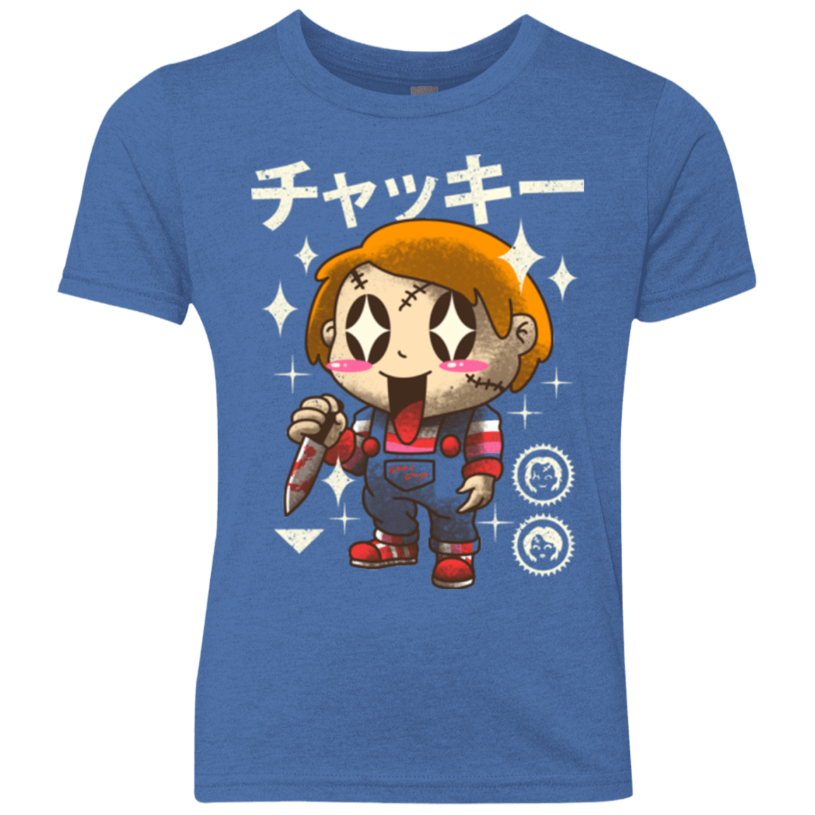 T-Shirts Vintage Royal / YXS Kawaii Doll Youth Triblend T-Shirt