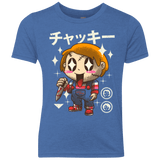 T-Shirts Vintage Royal / YXS Kawaii Doll Youth Triblend T-Shirt