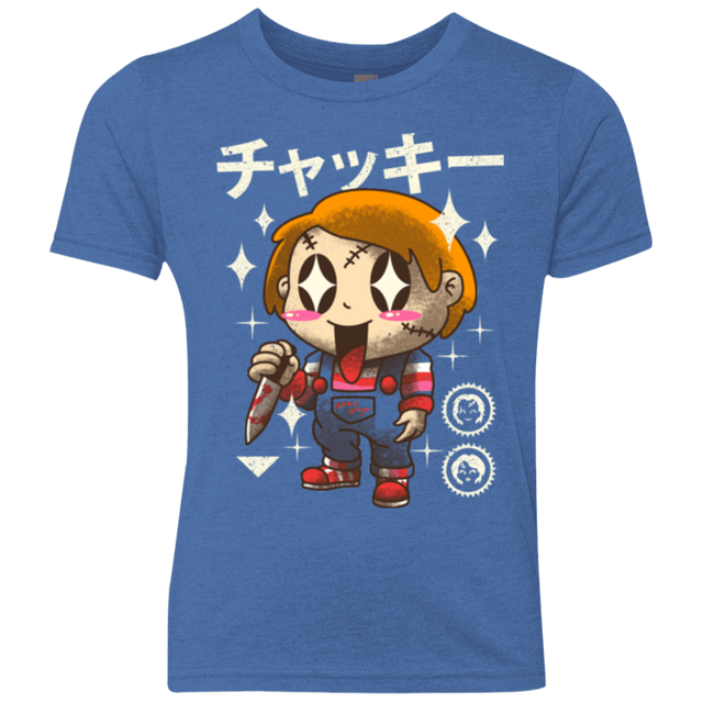 T-Shirts Vintage Royal / YXS Kawaii Doll Youth Triblend T-Shirt