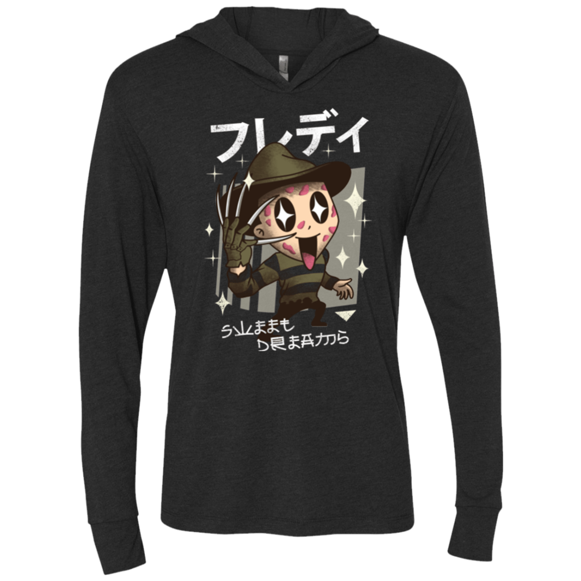 T-Shirts Vintage Black / X-Small Kawaii Dreams Triblend Long Sleeve Hoodie Tee