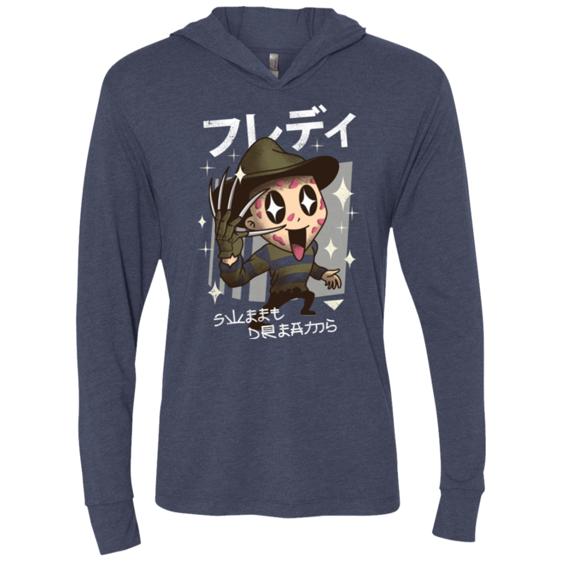 T-Shirts Vintage Navy / X-Small Kawaii Dreams Triblend Long Sleeve Hoodie Tee