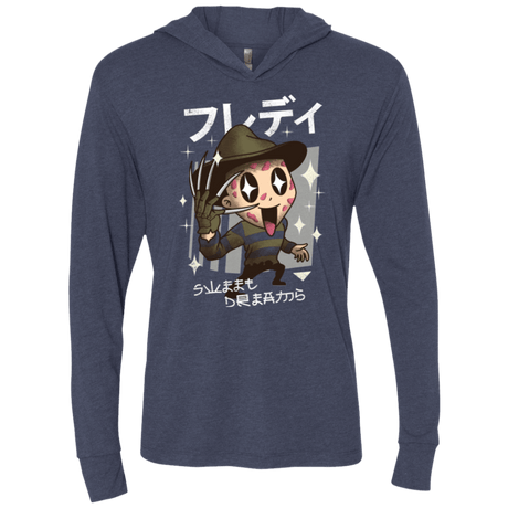 T-Shirts Vintage Navy / X-Small Kawaii Dreams Triblend Long Sleeve Hoodie Tee