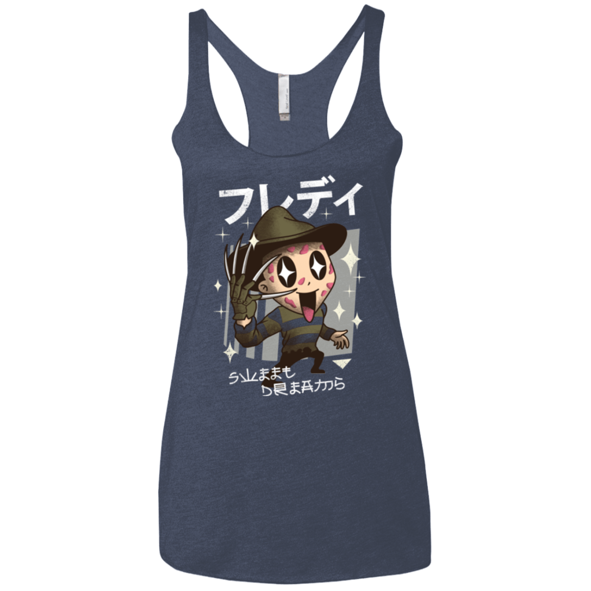 T-Shirts Vintage Navy / X-Small Kawaii Dreams Women's Triblend Racerback Tank
