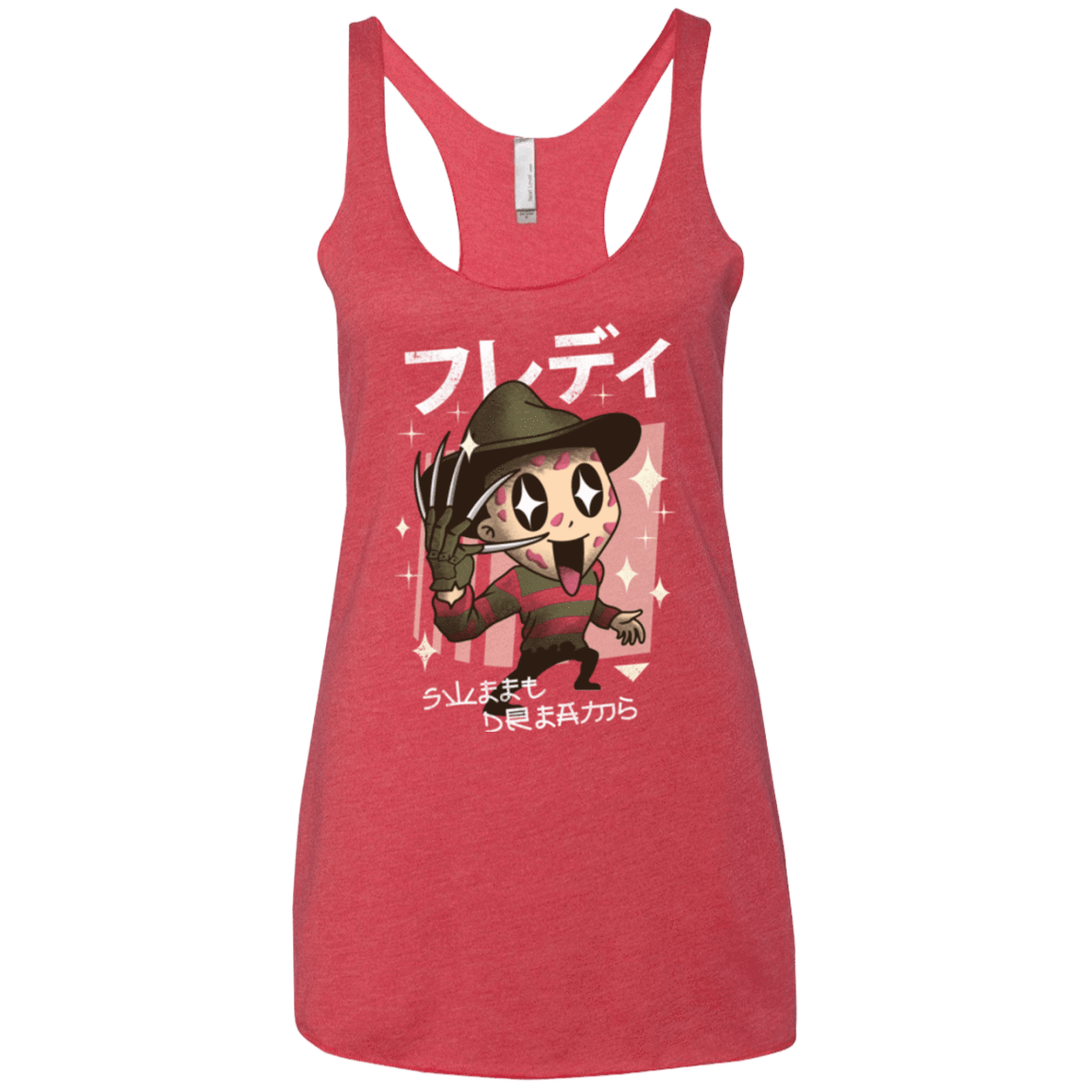 T-Shirts Vintage Red / X-Small Kawaii Dreams Women's Triblend Racerback Tank