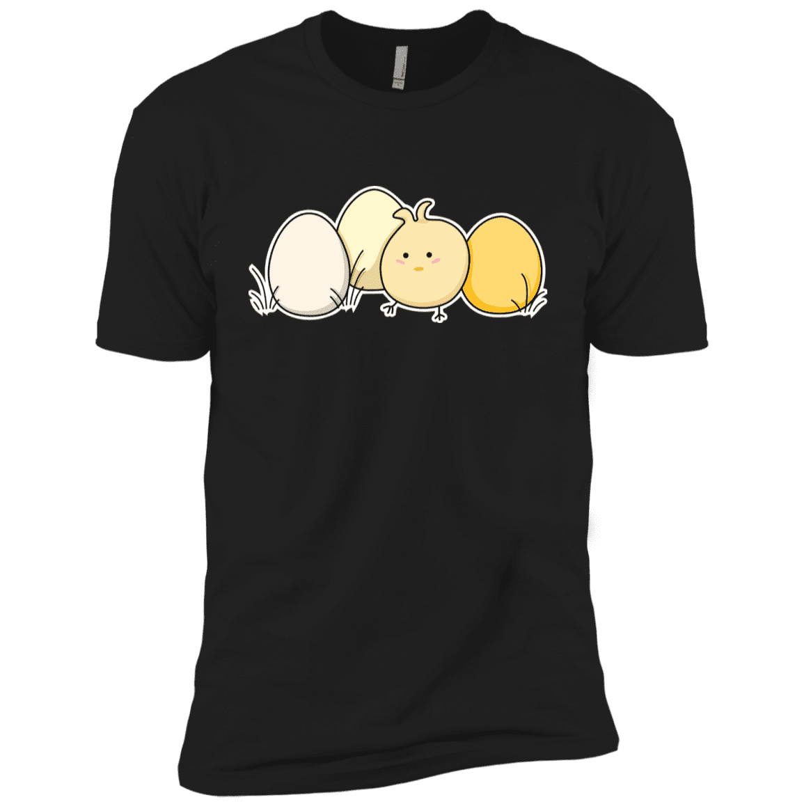 T-Shirts Black / YXS Kawaii Easter Chick and Eggs Boys Premium T-Shirt