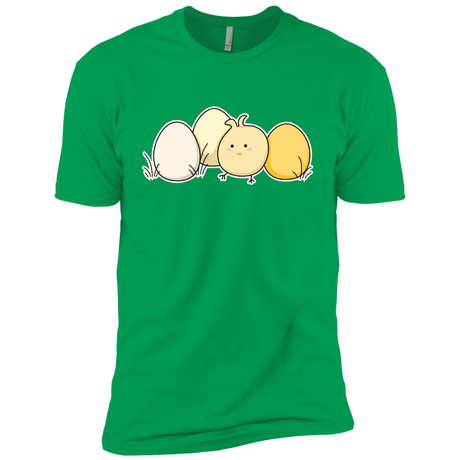 T-Shirts Kelly Green / YXS Kawaii Easter Chick and Eggs Boys Premium T-Shirt