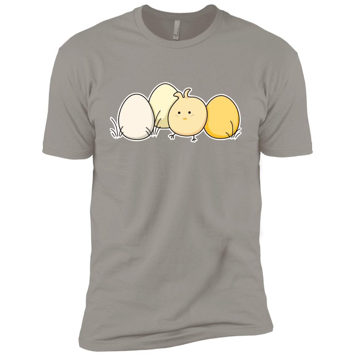 T-Shirts Light Grey / YXS Kawaii Easter Chick and Eggs Boys Premium T-Shirt