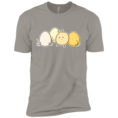 T-Shirts Light Grey / YXS Kawaii Easter Chick and Eggs Boys Premium T-Shirt