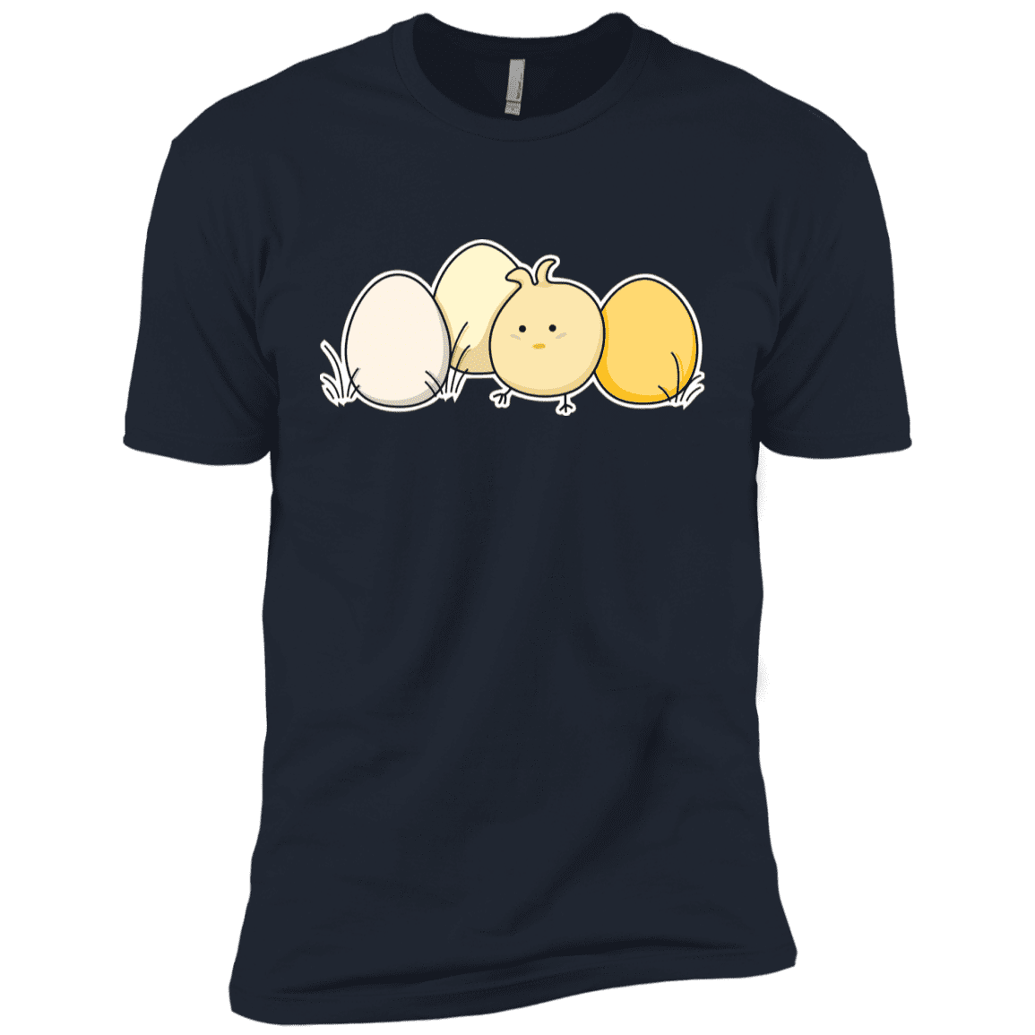 T-Shirts Midnight Navy / YXS Kawaii Easter Chick and Eggs Boys Premium T-Shirt