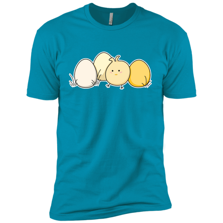 T-Shirts Turquoise / YXS Kawaii Easter Chick and Eggs Boys Premium T-Shirt