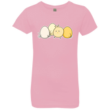 T-Shirts Light Pink / YXS Kawaii Easter Chick and Eggs Girls Premium T-Shirt