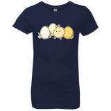 T-Shirts Midnight Navy / YXS Kawaii Easter Chick and Eggs Girls Premium T-Shirt