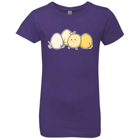 T-Shirts Purple Rush / YXS Kawaii Easter Chick and Eggs Girls Premium T-Shirt