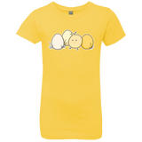 T-Shirts Vibrant Yellow / YXS Kawaii Easter Chick and Eggs Girls Premium T-Shirt