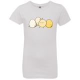 T-Shirts White / YXS Kawaii Easter Chick and Eggs Girls Premium T-Shirt