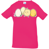 T-Shirts Hot Pink / 6 Months Kawaii Easter Chick and Eggs Infant Premium T-Shirt